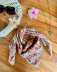 FOULARD MINA BEIGE & TERRACOTTA