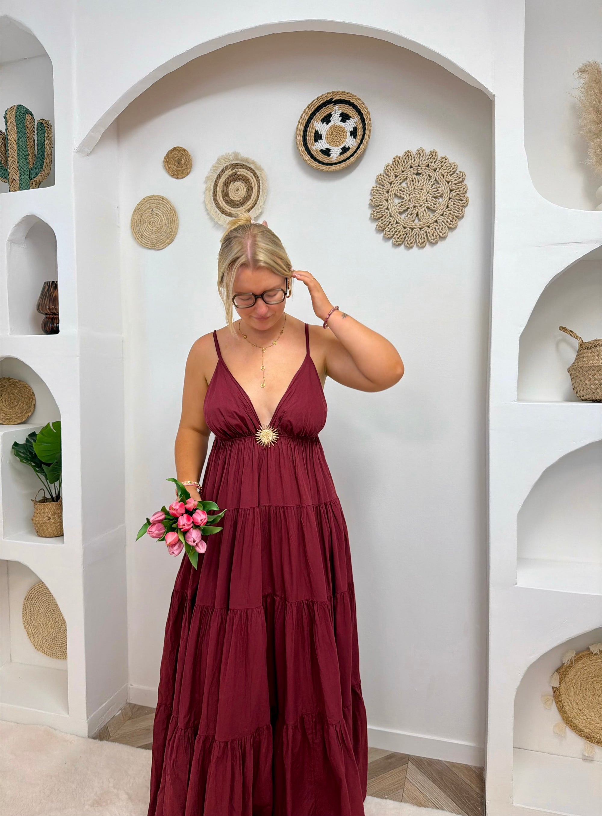 ROBE SOLEIL BORDEAUX