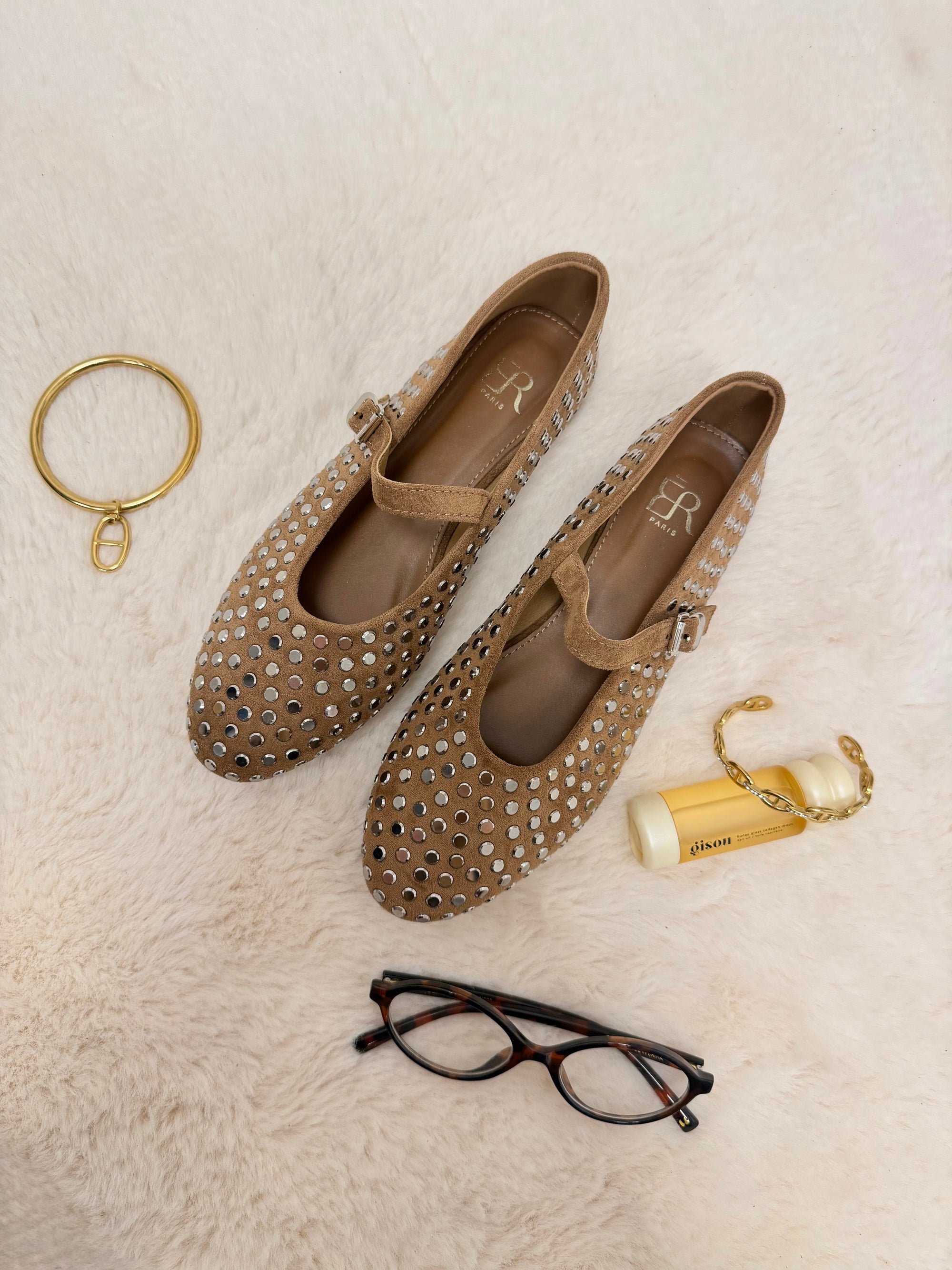 BALLERINES BÉRÉNICE NOISETTE