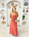 ROBE DIANE TERRACOTTA