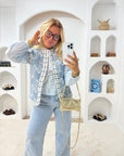 VESTE MATELASSÉE SACHA BLEU