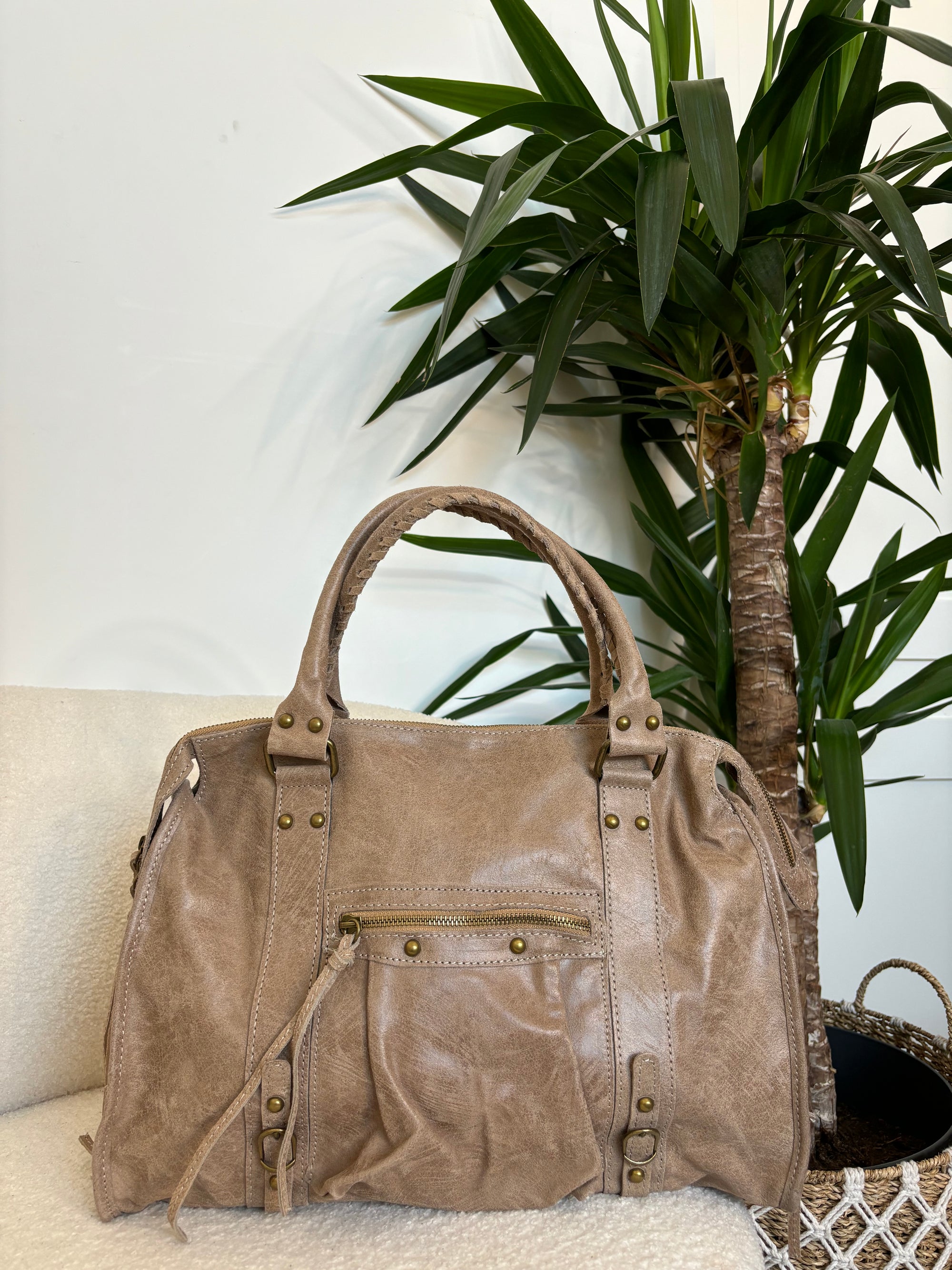 SAC ALIX XL TAUPE MATE