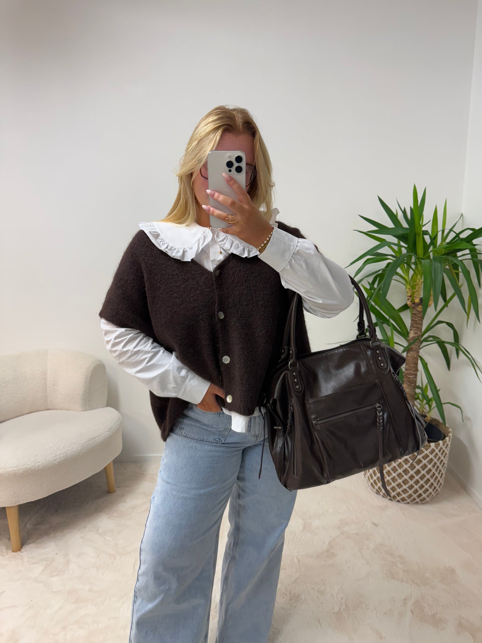 PULL NINON MARRON