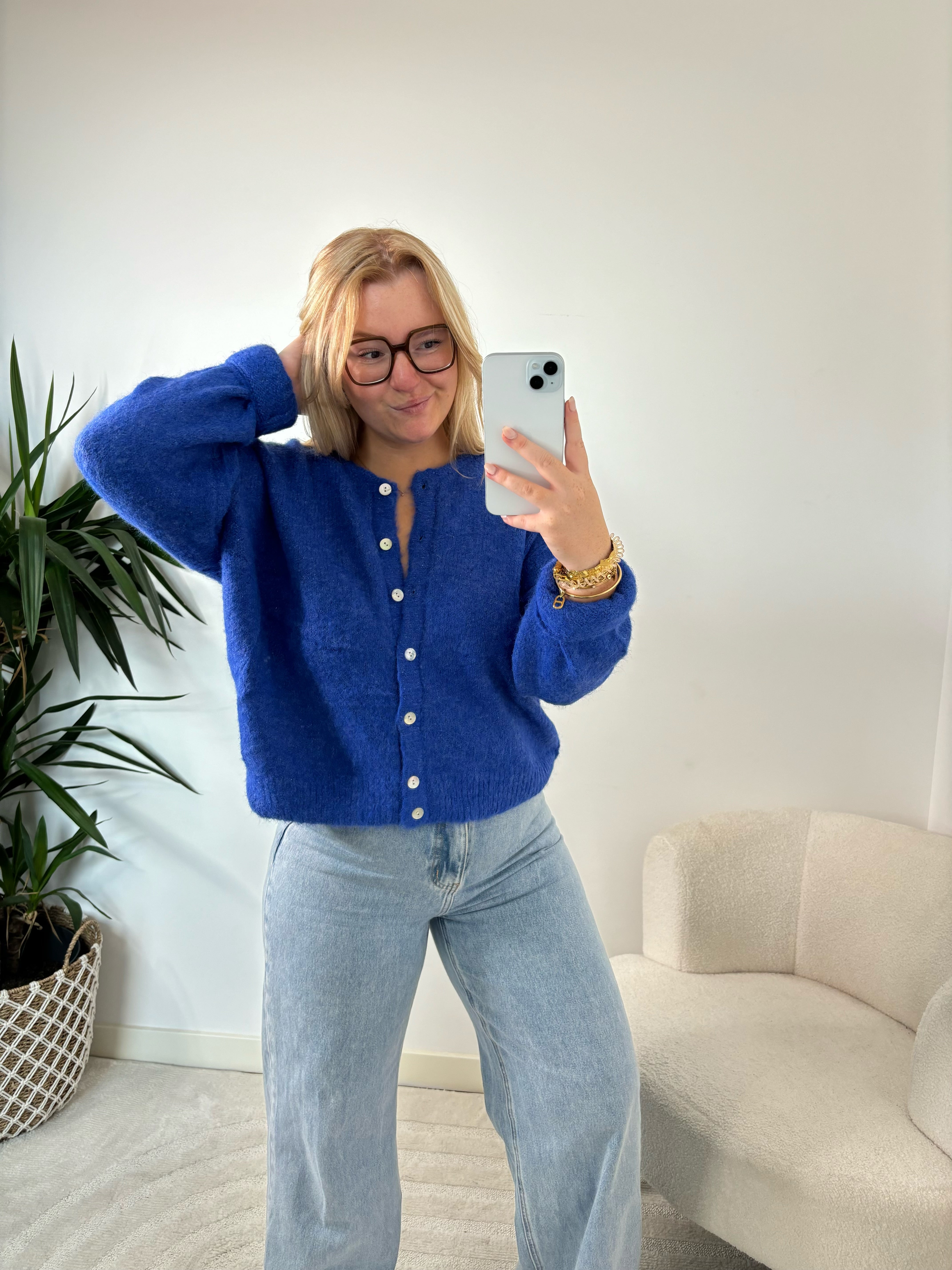 GILET CHLOÉ BLEU ROI