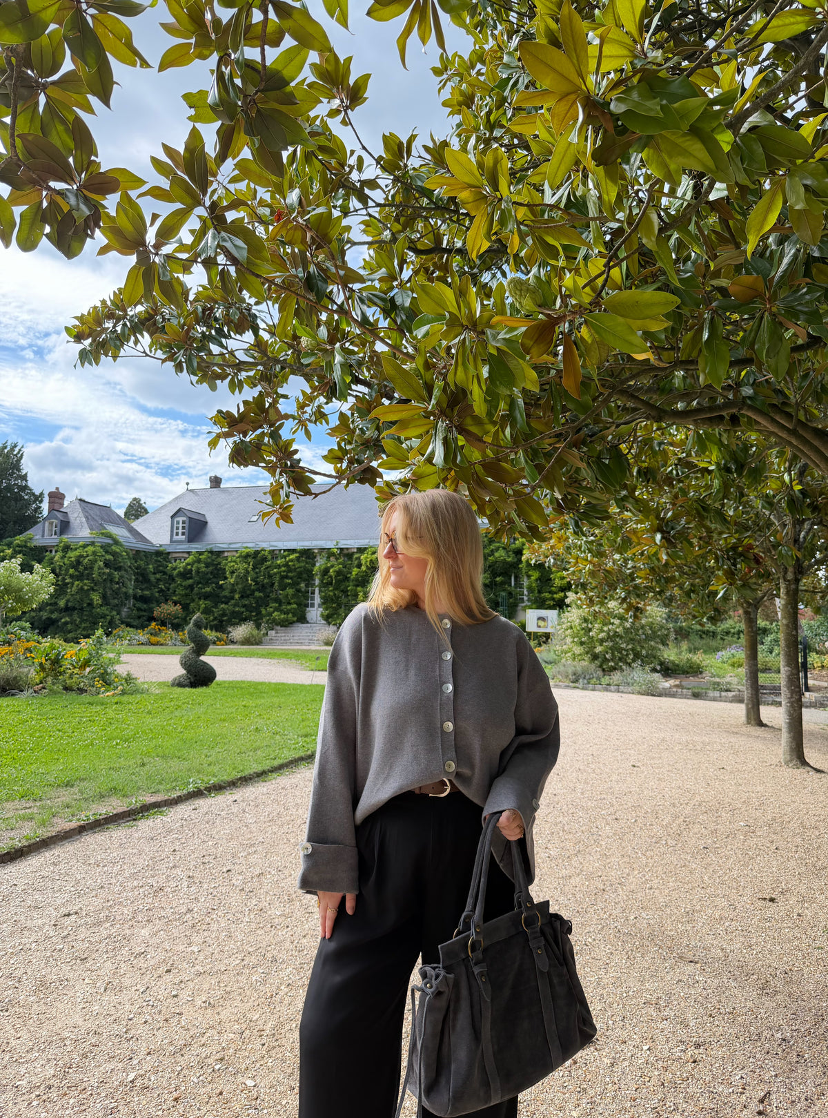 GILET GARANCE GRIS
