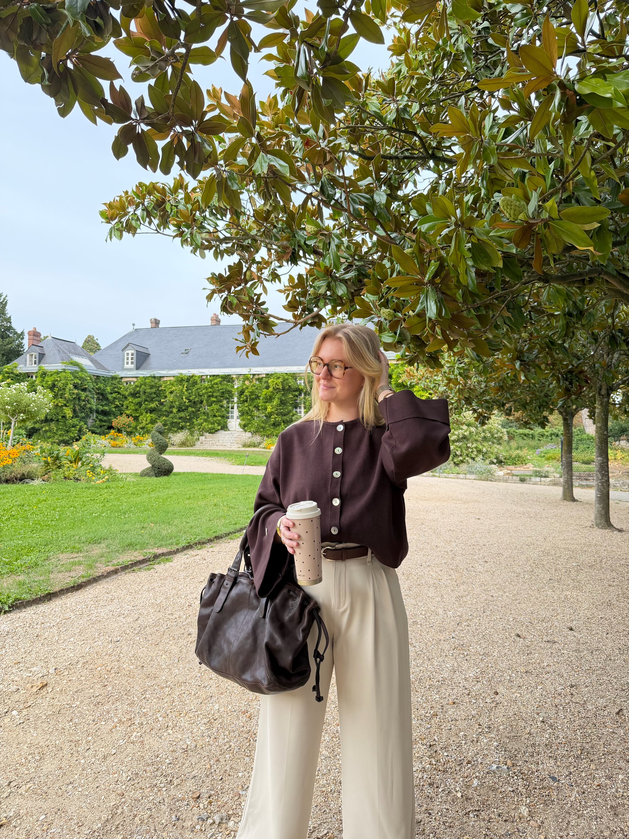 GILET GARANCE CHOCOLAT