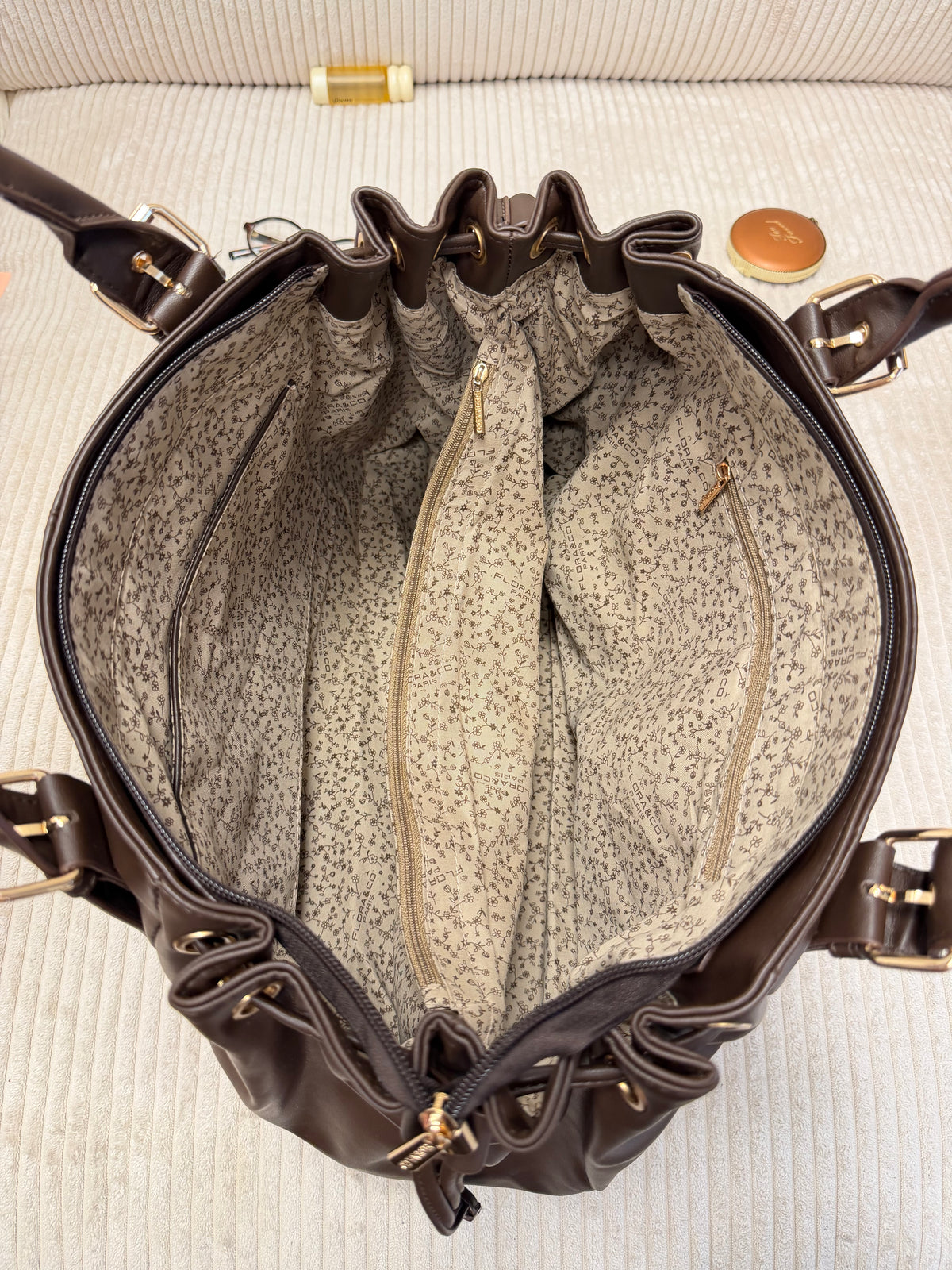 SAC LOU XL NOIR CROCO