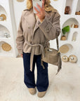 VESTE SERVANE TAUPE