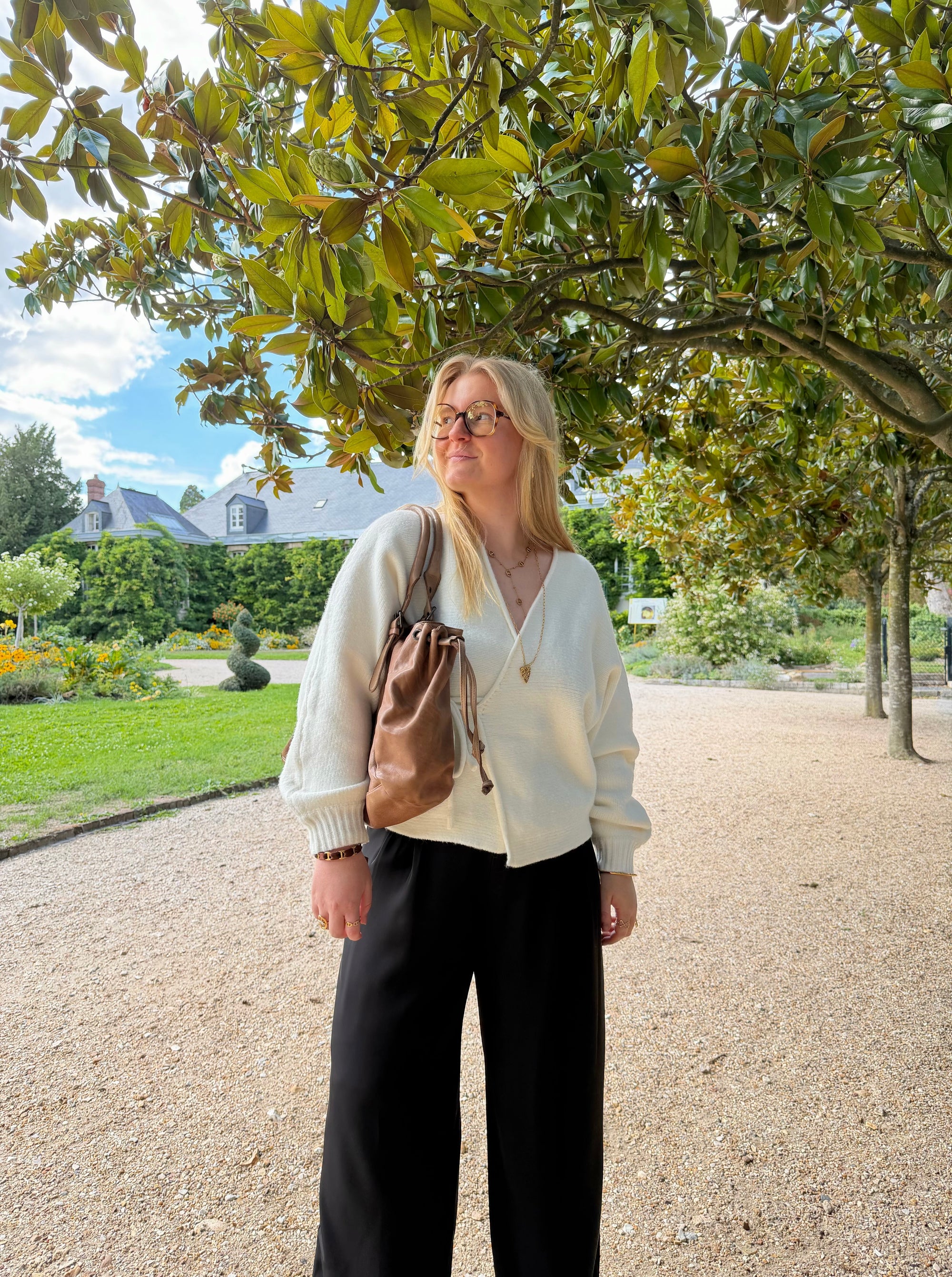 GILET AGATHE ÉCRU