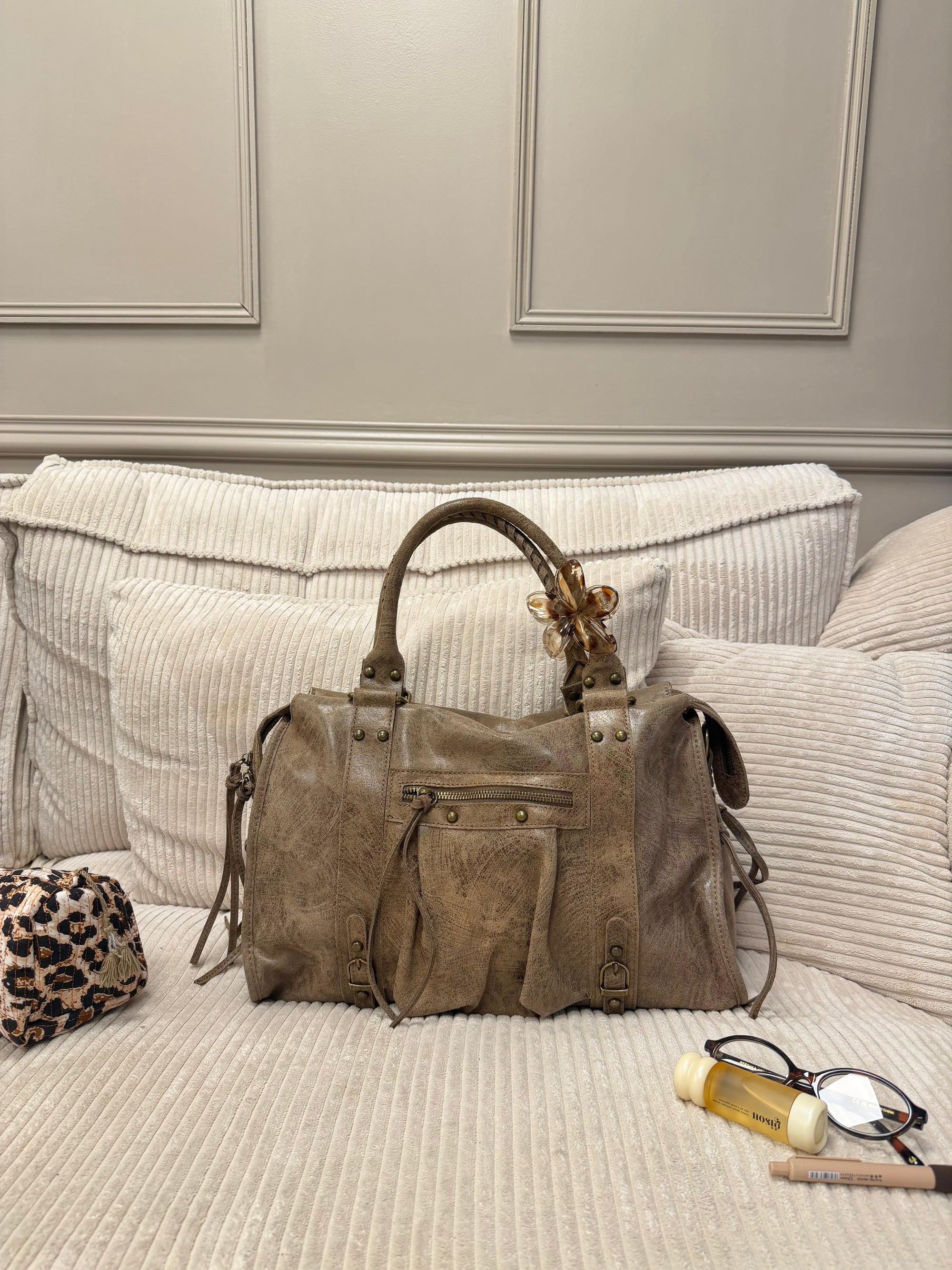 SAC ALIX XL TAUPE MAT