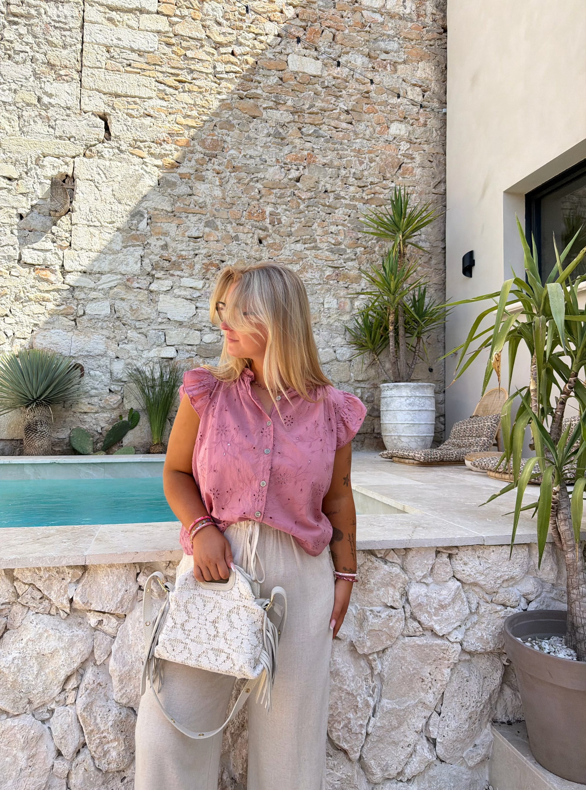 BLOUSE CASSANDRE ROSE