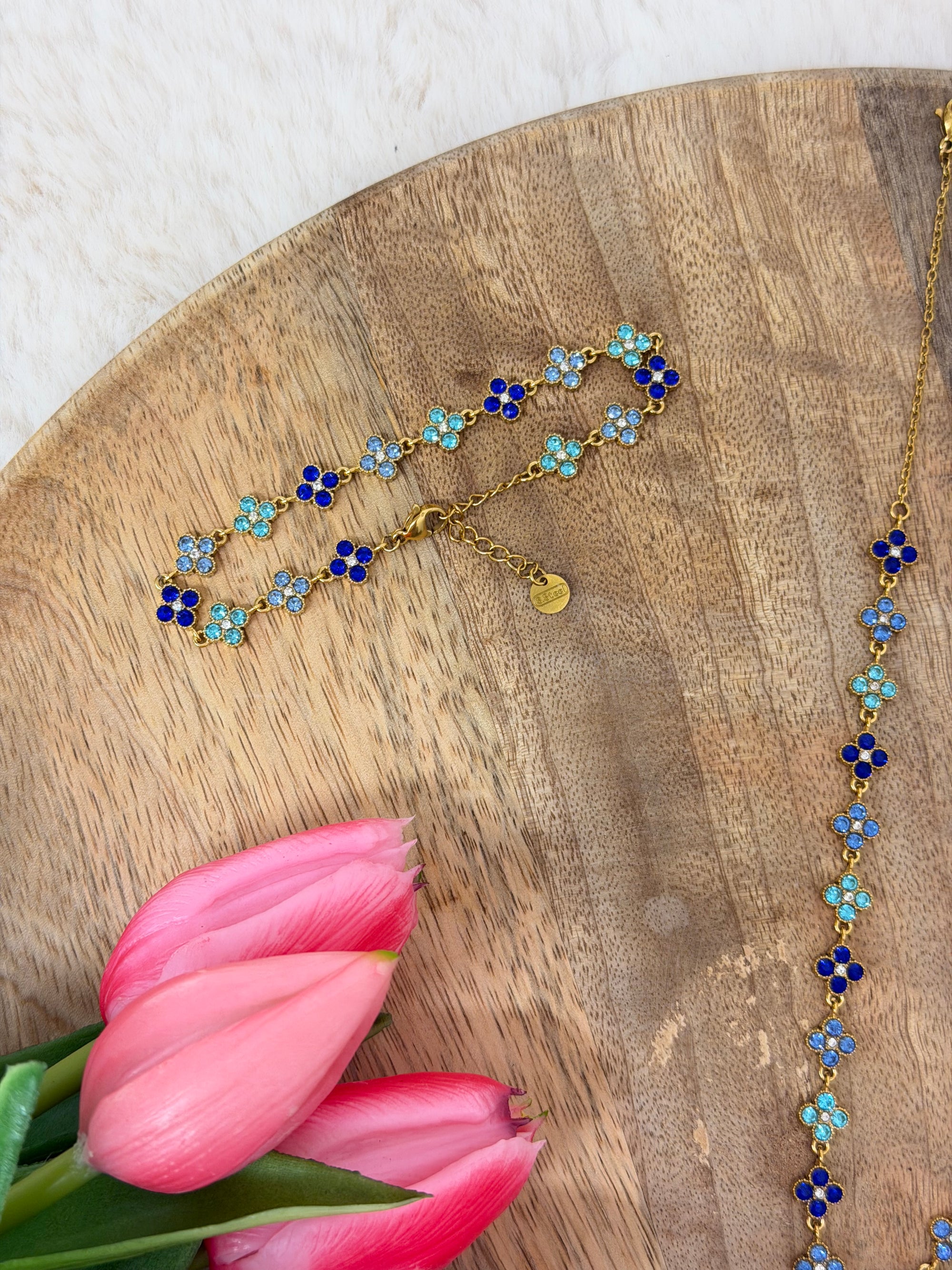 BRACELET ALMA STRASS BLEU