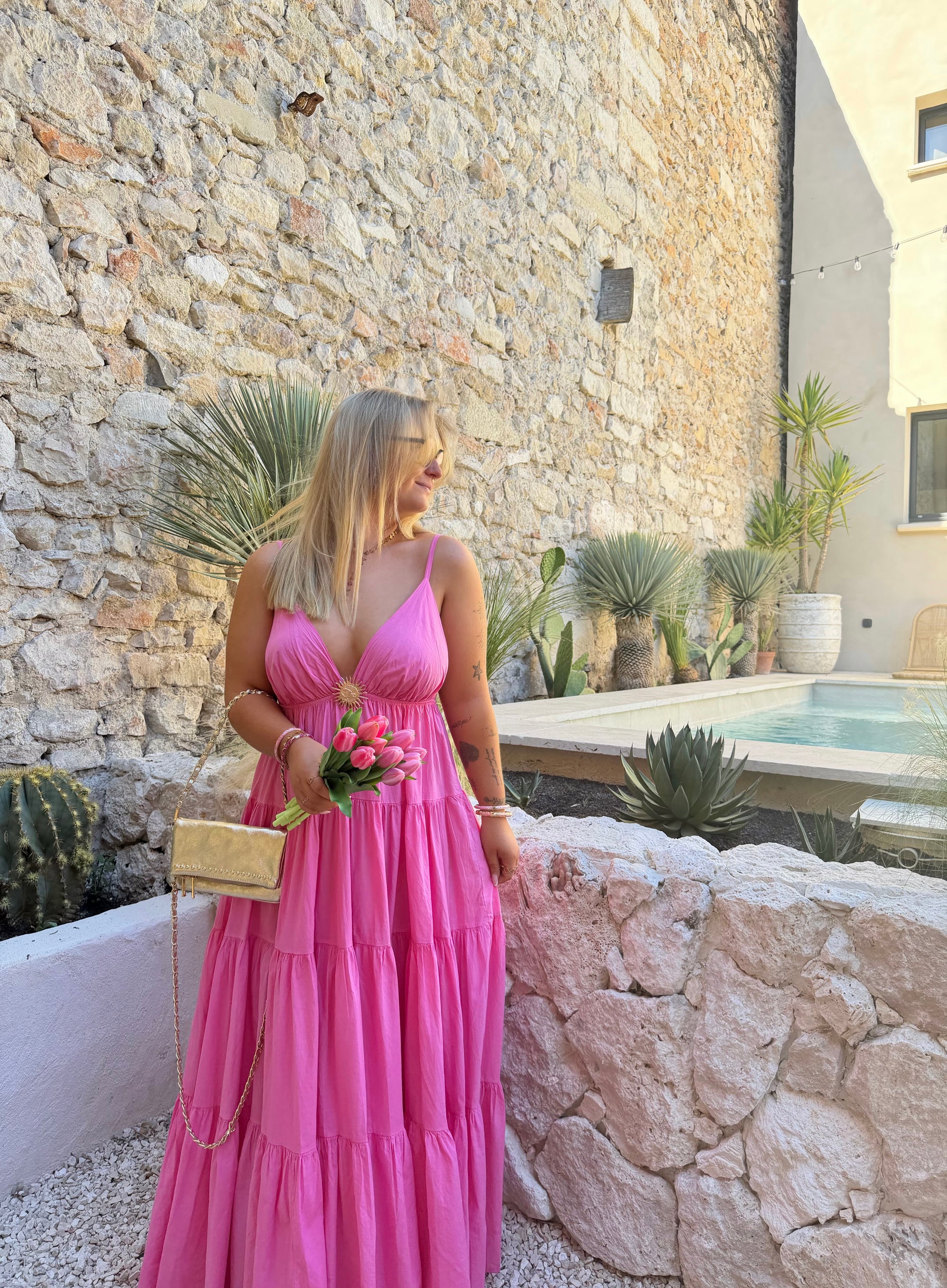 ROBE SOLEIL ROSE