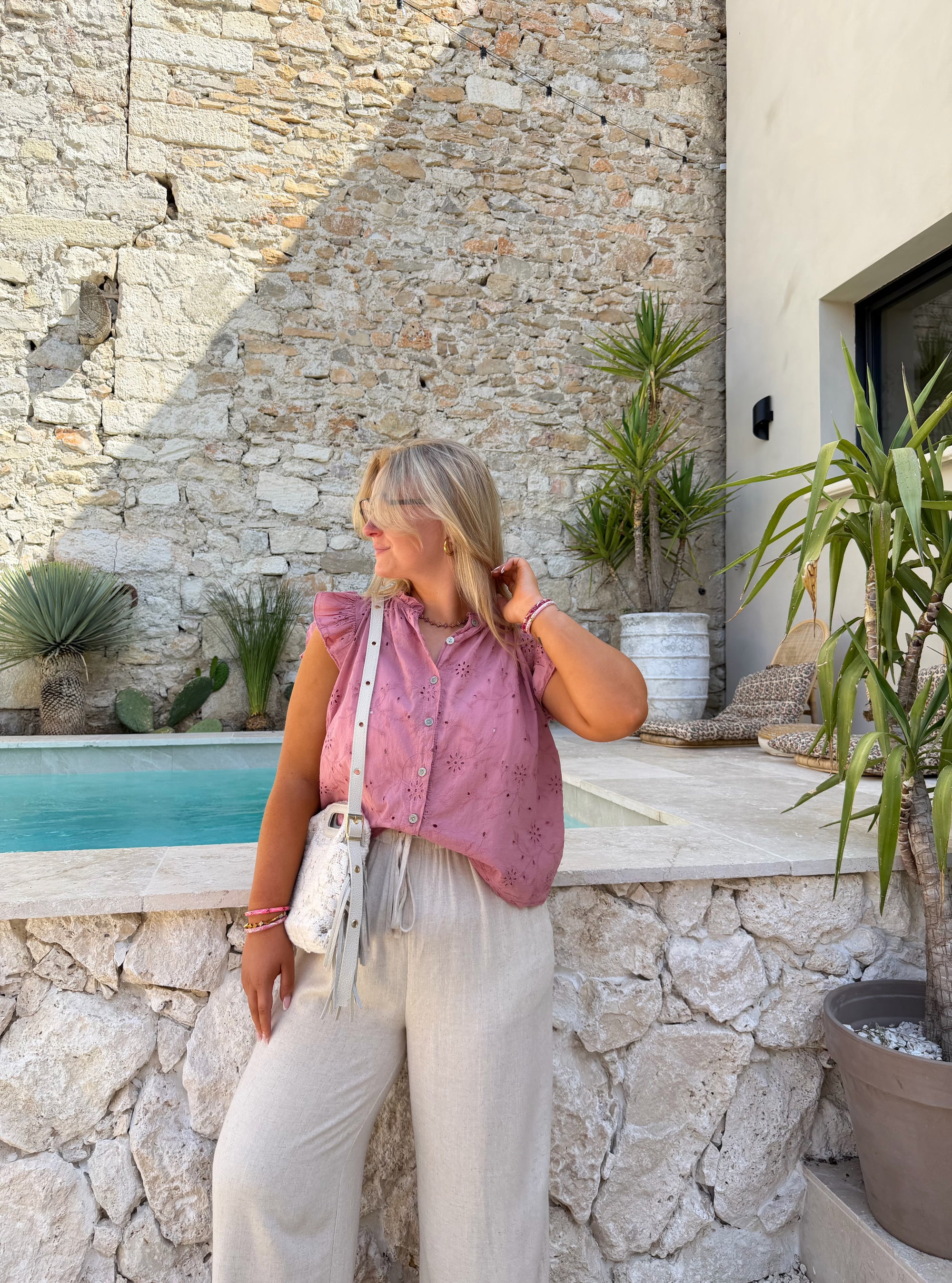 BLOUSE CASSANDRE ROSE