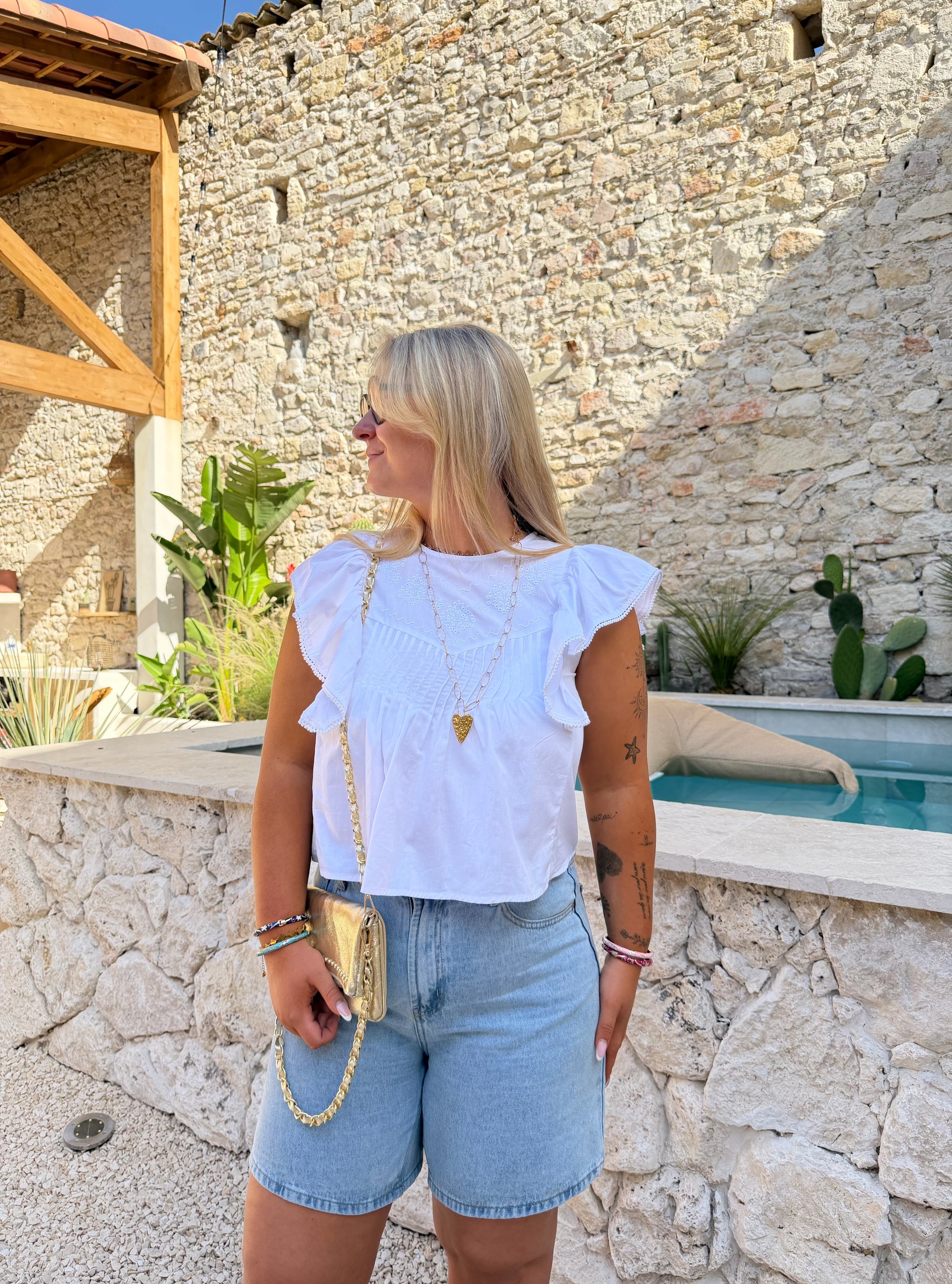 BLOUSE AMBRE BLANCHE