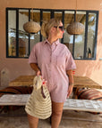 COMBI-SHORT NOÉE VIEUX ROSE
