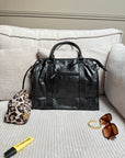 SAC ALIX XXL NOIR IRISÉ SIMILICUIR