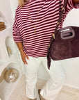 HAUT RAYÉ ANNA BORDEAUX & ROSE