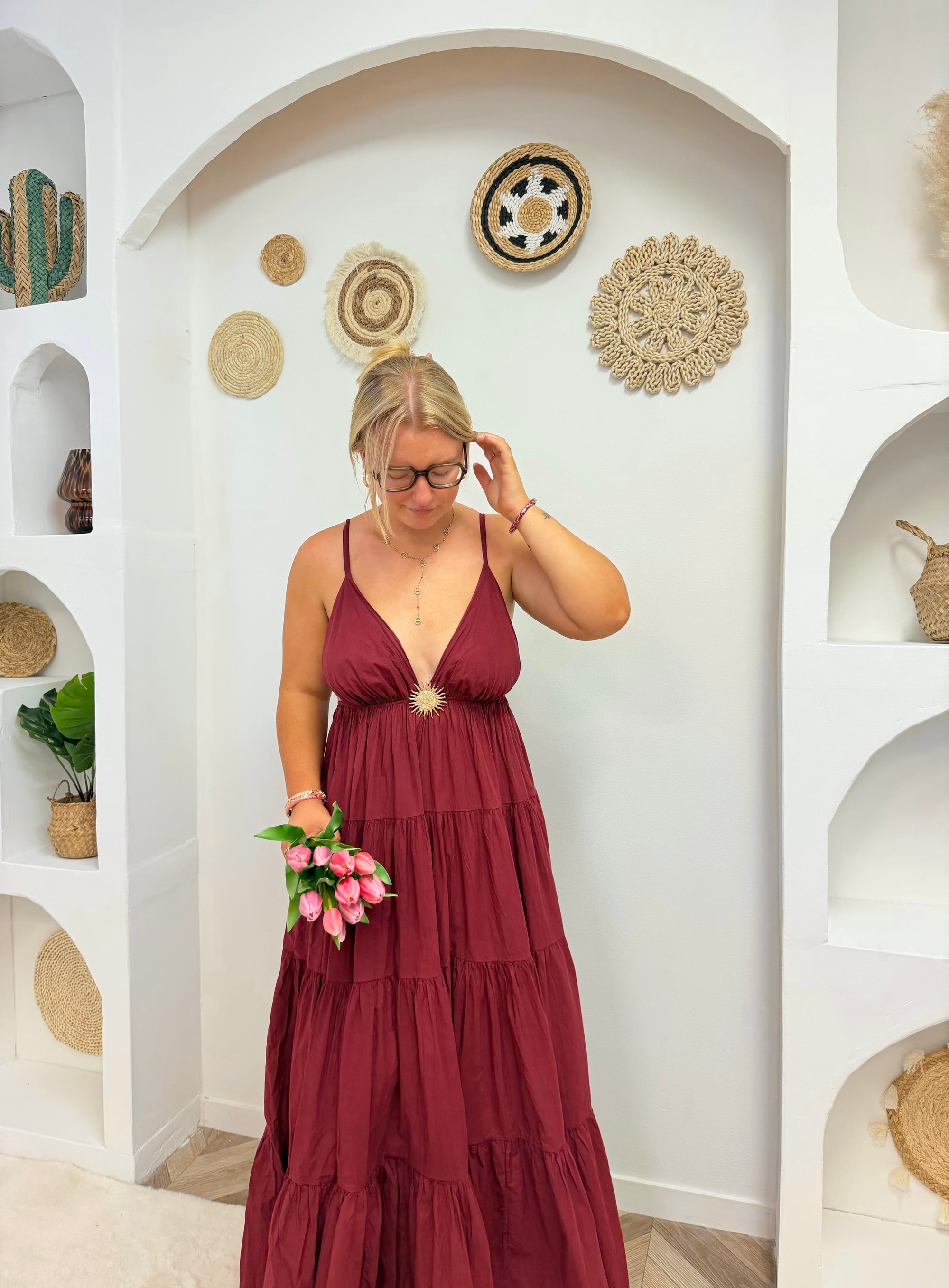 ROBE SOLEIL BORDEAUX