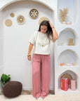 PANTALON FLUIDE ALMA ROSE CLAIR