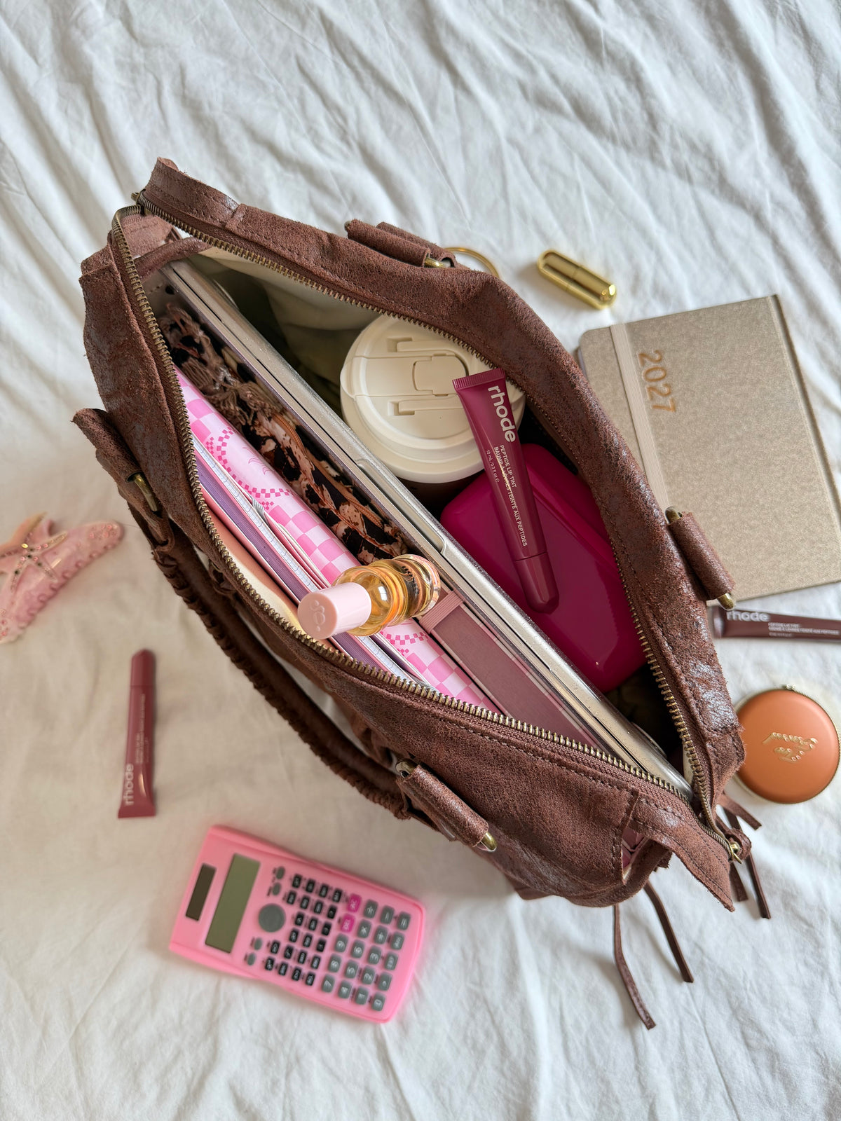 SAC ALIX XL MARRON MAT