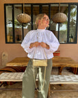 PANTALON LIN PAULINE KAKI