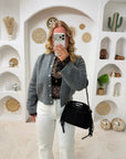 GILET JULIA GRIS FONCÉ