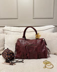 SAC ALIX XL BORDEAUX MAT