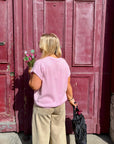 GILET LYSE ROSE CLAIR