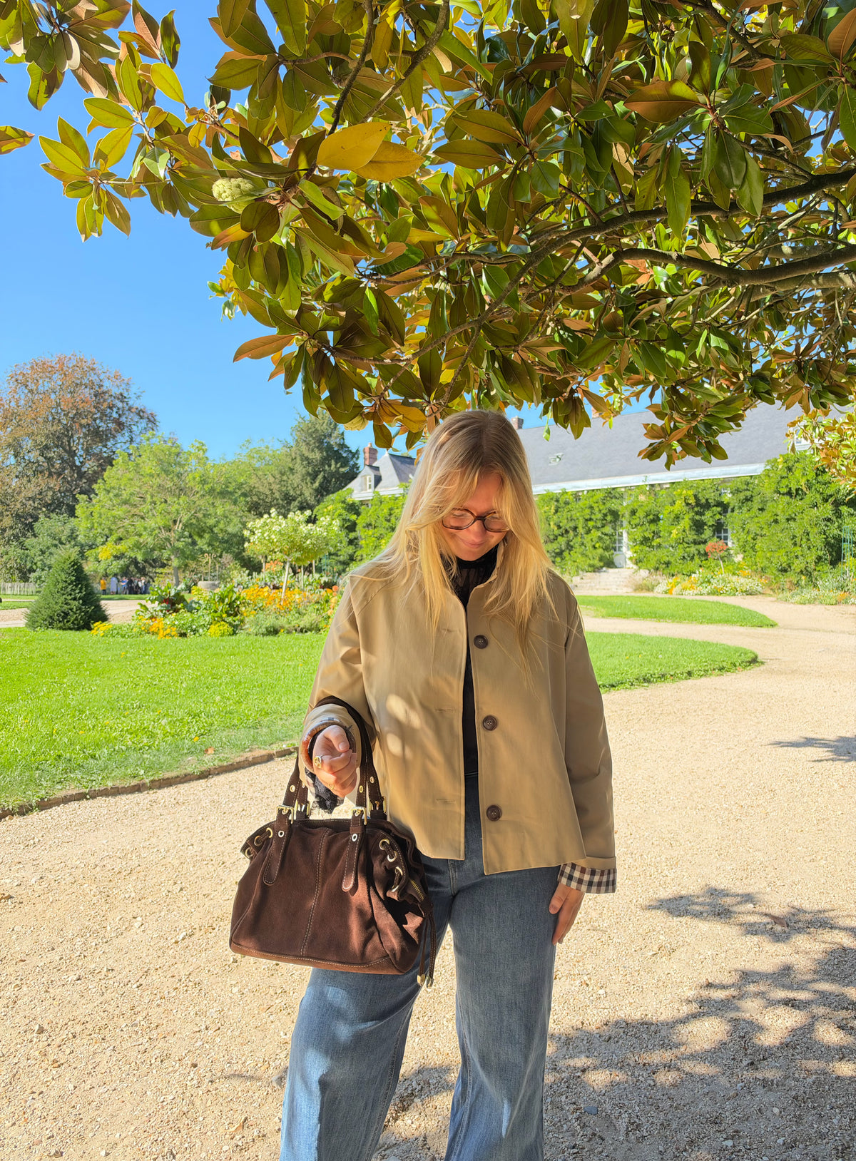 TRENCH APPOLINE BEIGE FONCÉ