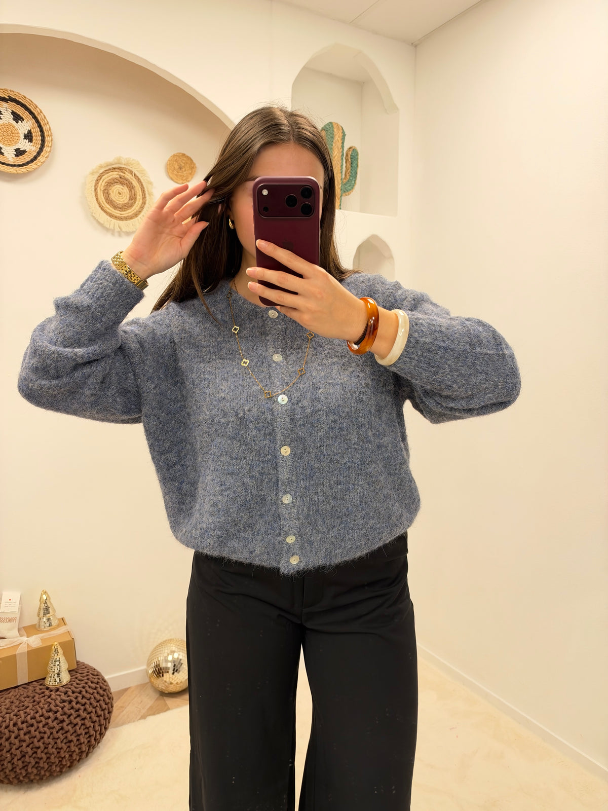 GILET CHLOÉ BLEU JEAN