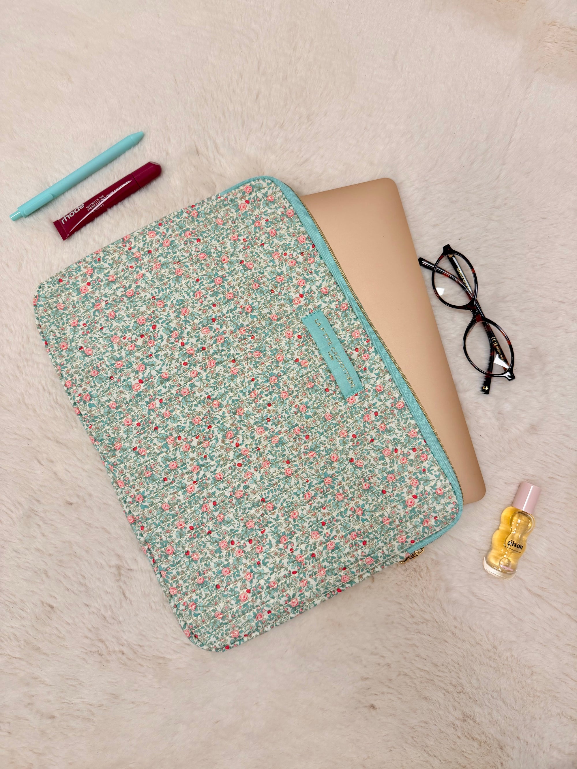 POCHETTE ORDINATEUR 13/14" LIBERTY TURQUOISE