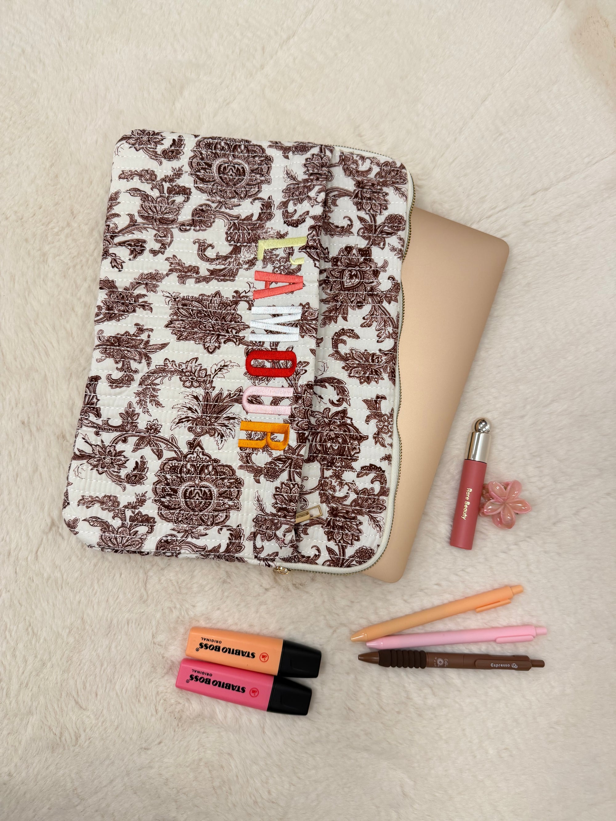 POCHETTE ORDINATEUR L’AMOUR MARRON 13"