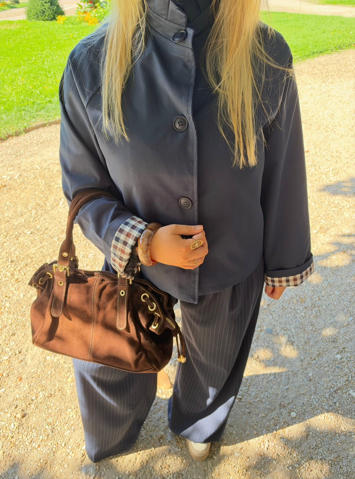 TRENCH APPOLINE BLEU MARINE