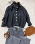 GILET CHLOÉ GRIS FONCÉ