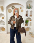TRENCH VICHY JUDITH CHOCOLAT