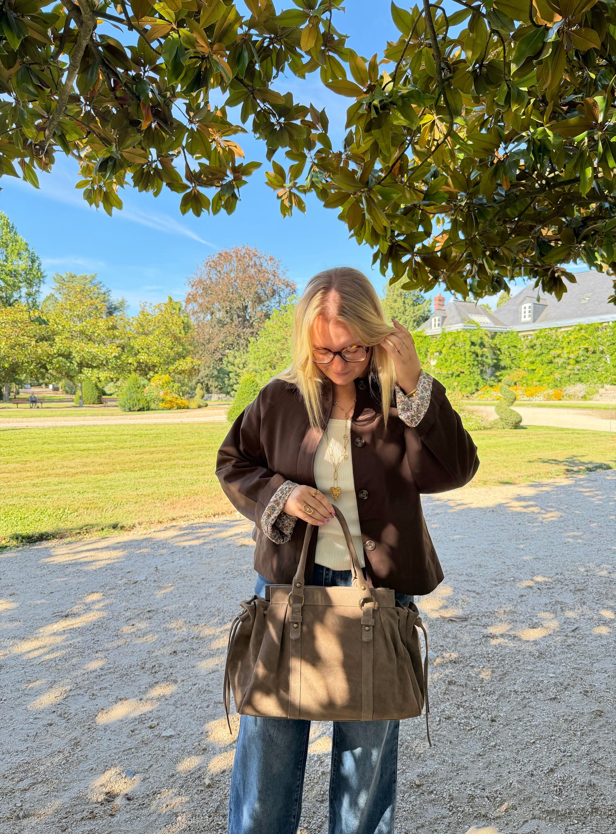 TRENCH LIBERTY DANAÉ CHOCOLAT