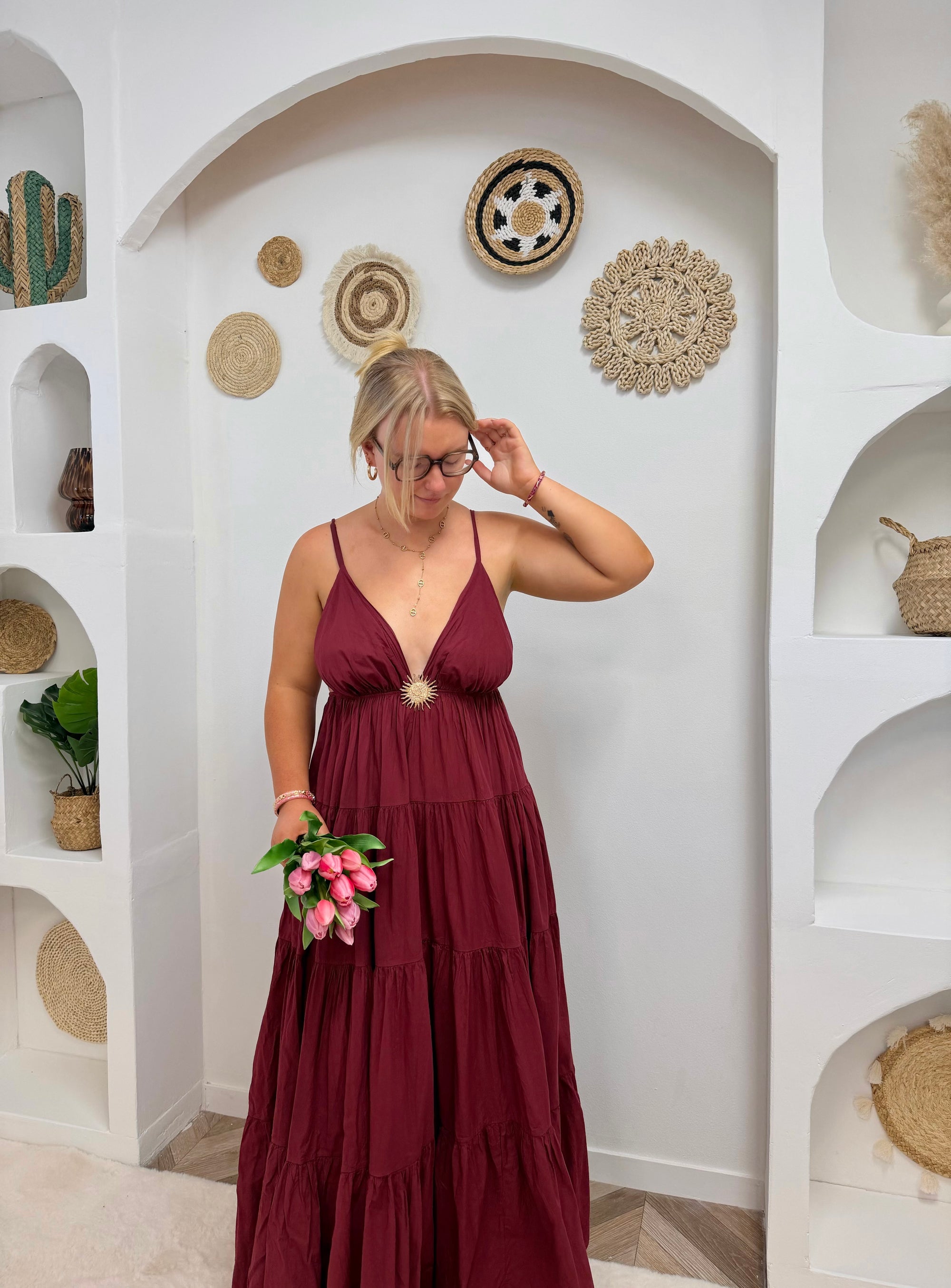 ROBE SOLEIL BORDEAUX