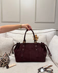 SAC CLÉO GRAINÉ BORDEAUX