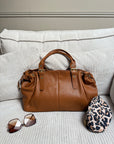 SAC JULIETTE CUIR GRAINÉ CAMEL XL