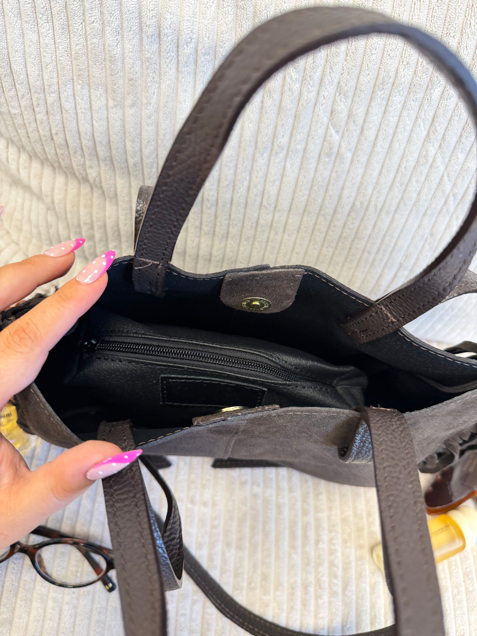 SAC EVA FRANGE NOIR
