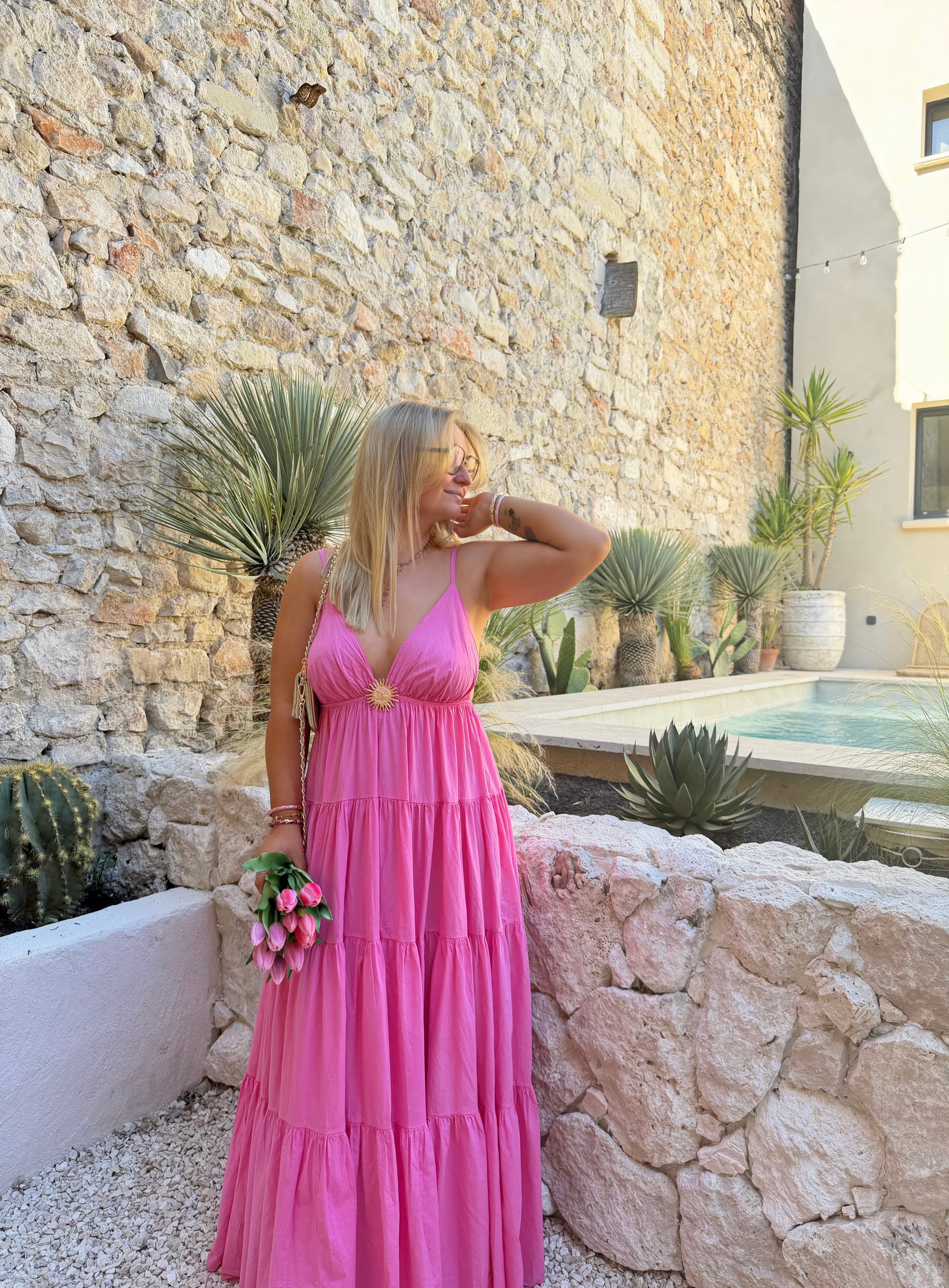 ROBE SOLEIL ROSE