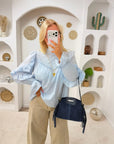 BLOUSE ALBA BLEU CIEL