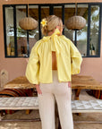 BLOUSE NŒUD ASTRID JAUNE
