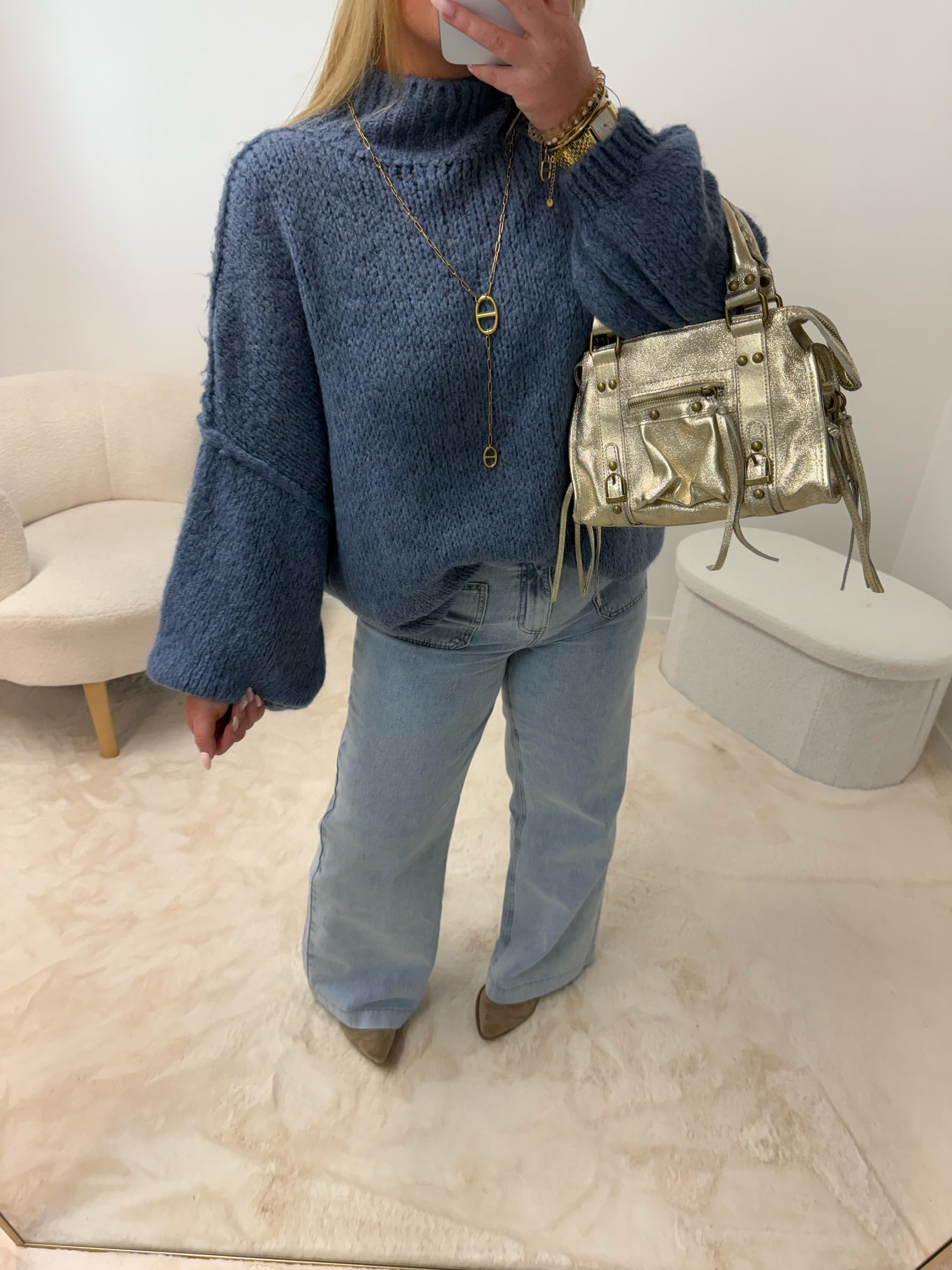 PULL OPALE BLEU JEAN