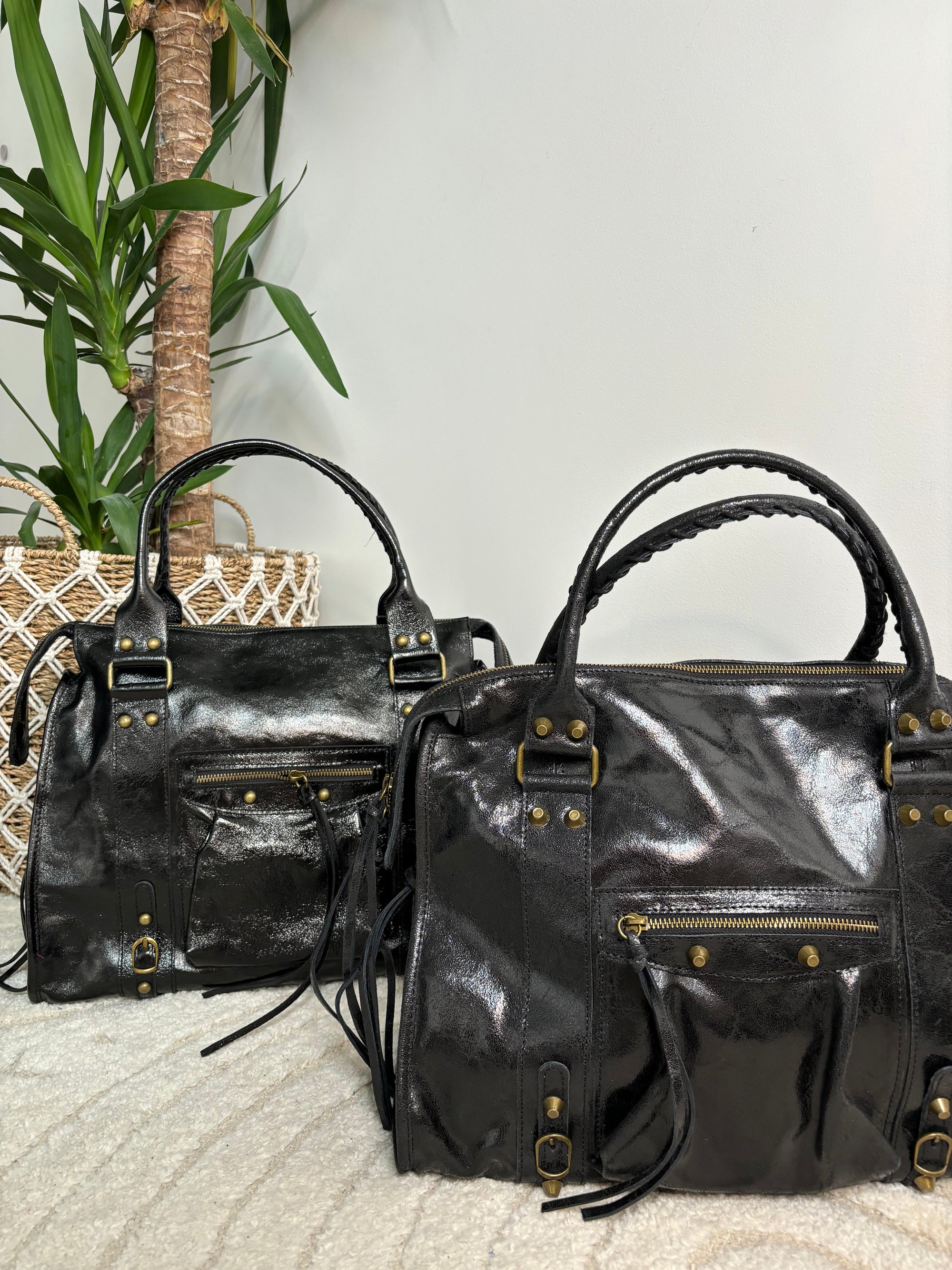 SAC ALIX XL NOIR VERNIS