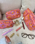 TROUSSE MATHILDE LILA/CORAIL FLEURIE