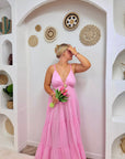 ROBE SOLEIL ROSE CLAIR