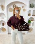 GILET CHLOÉ BORDEAUX
