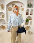 BLOUSE ALBA BLEU CIEL